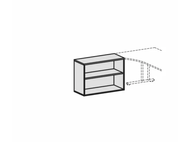 rayonnage de bureau,HxlxP 720x1000x430mm,finition corps érable