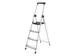 Escabeau aluminium 4 marches SL400 argent