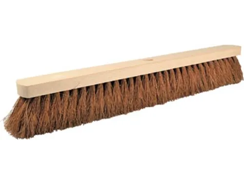 Kokosborstel in ongelakt hout van 60cm