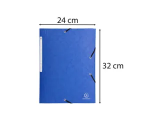 Elastomap A4 glanskarton 3 kleppen monobloc Assorti - 11