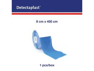 Detectaplast Zelfklevend schuimverband 6cm x 4,5mtr, blauw - 3