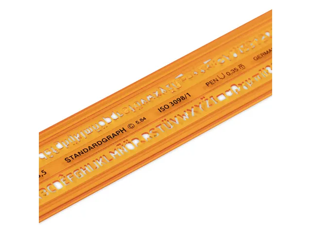 Gabarit de lettres Standardgraph profil H écriture moyenne type B 3,5