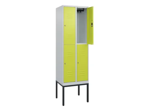 dubbeldekse locker,HxBxD 2120x600x500mm,2x2vak.,vak B 300mm