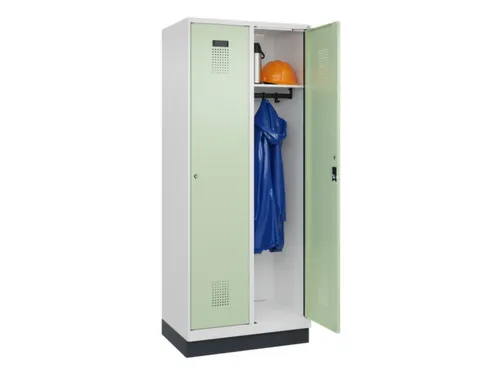 locker,HxBxD 1950x800x500mm,2vak,vak B 400mm,cil.-slot,sokkel