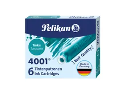 Inktpatroon Pelikan 4001 turquoise 6 stuks