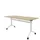 klaptafel,HxBxD 750x1600x700mm,hoekig,T-voet wit,ovale buis,blad eiken