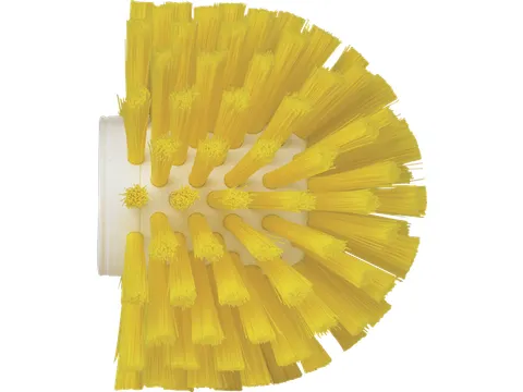 Brosse ronde à pas de vis 7035-6 jaune medium Ø135 mm