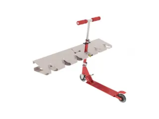 Steprek voor 6 steppen L 990mm eenzijdig RAL7044 - 2