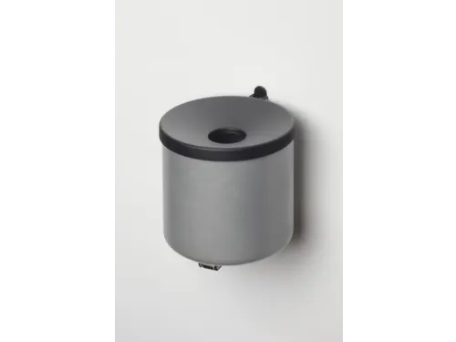Wandasbak 2.4 liter HxØ 160x155mm Zilverkleurig Staal