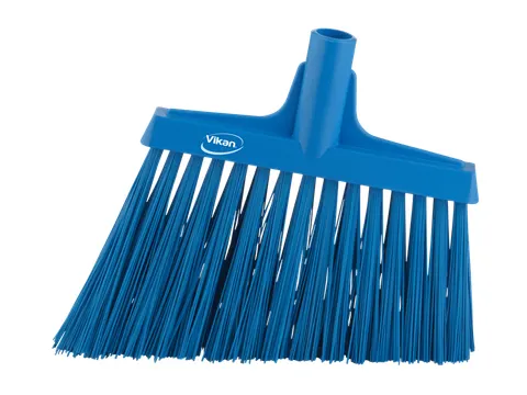 Hygiene 2914-3 hoekbezem, blauw harde lange schuine vezels