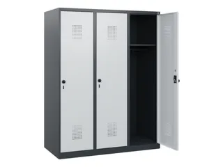 schoollocker,HxBxD 1530x1200x500mm,3vak,vak B 400mm,draaigrendel - 1