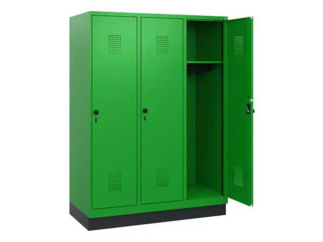 schoollocker,HxBxD 1630x1200x500mm,3vak,vak B 400mm,draaigrendel