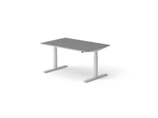 Elektrisch ihv bureau,HxBxD 650-1310x1400x900mm,blad donkergrijs - 1