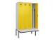 locker met bank,voor scheiding van kleding,HxBxD 2120x1200x815mm,4vak