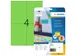 Etiquette amovible HERMA 4564 A4 105x148mm Vert 80 pièces