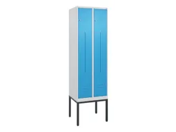 Z-garderobekast,HxBxD 2120x600x500mm,vak B 150/300mm,cil.-slot