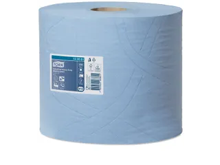 Poetspapier Tork Wiping Heavy-Duty W1/2 3-laags 119m blauw 130081 - 4