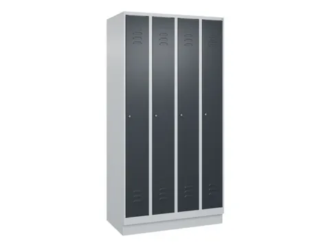 locker,HxBxD 1950x1000x500mm,4vak,vak B 250mm,cil.-slot,sokkel