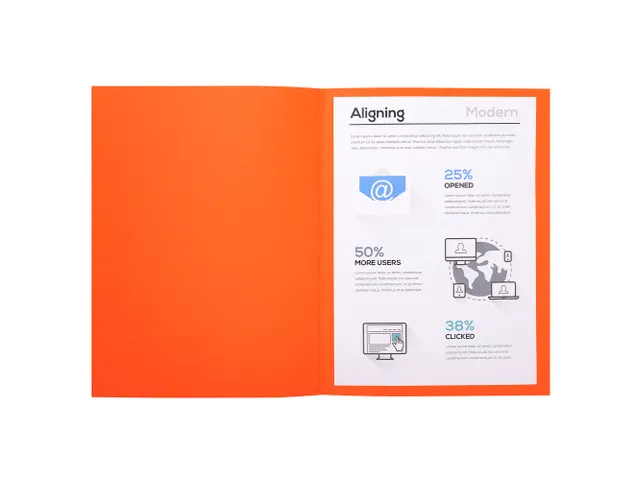 100 Dossiermappen FOREVER 250 100% gerecycleerd 24x32cm Oranje