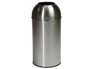 RVS afvalbakken,40l,HxØ 740x350mm,1opening(en),romp geborsteld - 2