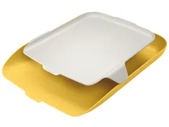 Brievenbak Leitz Cosy met desk organiser geel A4