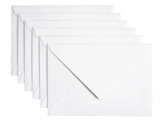 Envelop Papicolor C6 114x162mm metallic parelwit pak à 6 stuks - 1