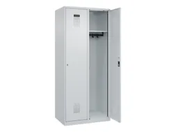 locker,HxBxD 1850x800x500mm,2vak,vak B 400mm,cil.-slot,staand op vloer