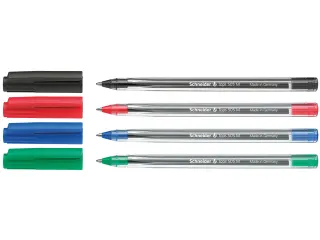 Balpen Schneider Tops 505 M blister a 4 stuks assorti - 3