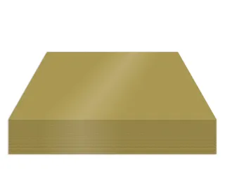 Fotokarton Kangaro 50x70cm 300gr goud pak 25 vel - 1