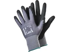 Tegera 728 precisiehandschoenen zwart/grijs maat 6 12 paar