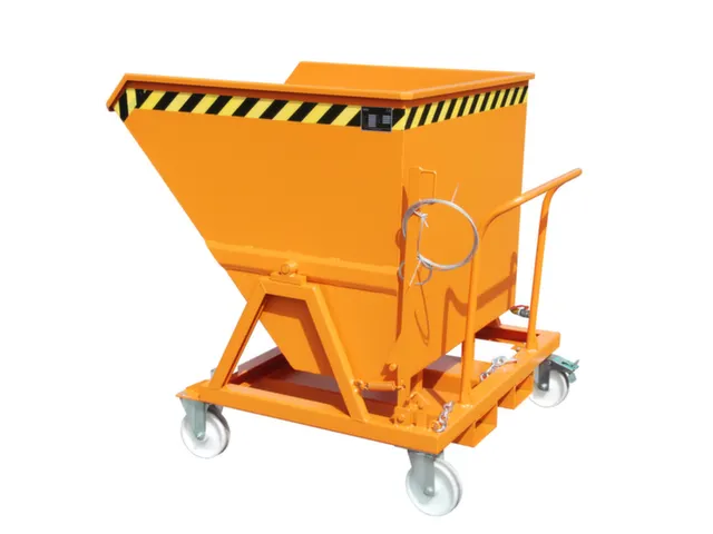 Kiepbak voor spaanders,HxLxB 1275x1345x1200mm,0,7m³,draagverm. 1000kg