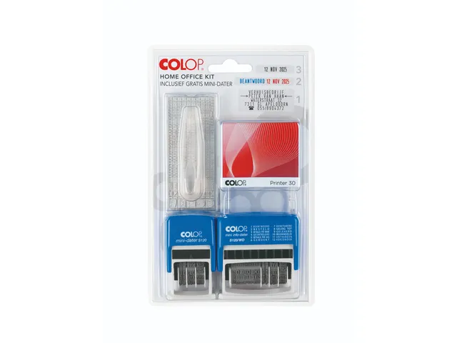 Stempelset Colop thuiskantoor 3-delig