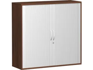 jaloeziedeurkast,HxBxD 1150x1200x430mm,2xhouten vloer,decor romp noten - 2