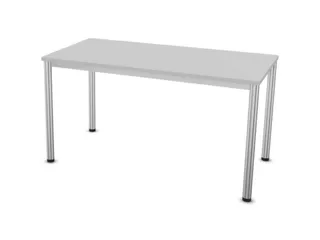 Vergadertafel Hxbxd 74x140x70cm 4-poots Aluzilver Mp-lichtgrijs - 1