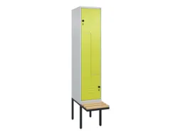 Z-garderobekast,HxBxD 2120x400x815mm,2vak,vak B 400mm,draaigrendel