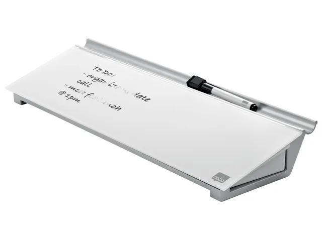 Desktop notitiebord Nobo met droog uitwisbaar oppervlak