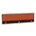 opzetpaneel,v. bureau,aanbouw achter,B 2000mm,CC-zwart,BN3012-oranje