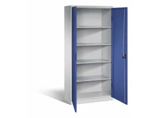 universele kast,HxBxD 1950x890x415mm,4xStalen bodem,cilinderslot - 1