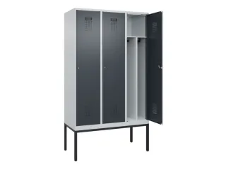 locker voor scheiding van kleding,HxBxD 2120x1200x500mm,3vak - 1