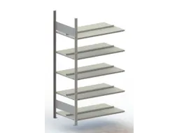 Inhaakstelling Aanbouwveld Verzinkt 1850x1006x636mm 5legborden 80kg