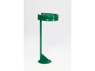 Afvalverzamelaar 120 Liter Staander Plaatstaal Met Deksel Groen - 1