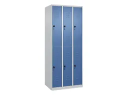 dubbeldekse locker,HxBxD 1850x750x500mm,3x2vak.,vak B 250mm