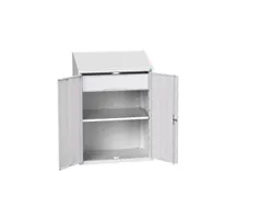 lessenaarkast 1130x800x550mm legbord en lade RAL7035