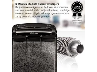 Papiervernietiger Fellowes M-7Cm cross-cut snippers 4x35mm P-4 - 5