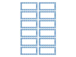 Keukenetiket Herma 3742 Neutraal Blauw 4 vel