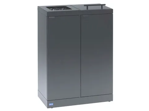 Bica 886 Afvalscheidingsunit 2x45 Liter Antraciet