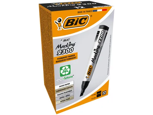 Viltstift Bic 2300 ecolutions schuin medium zwart