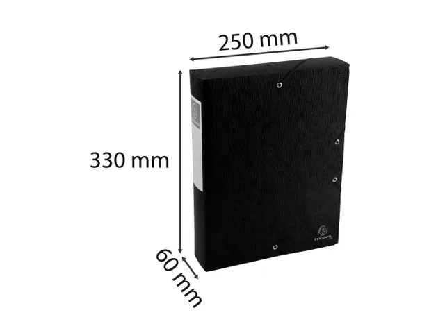 Klasseerdoos Scotten rug 60mm A4 zwart