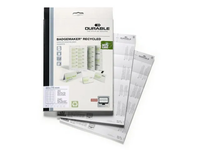 Badgemaker Inserts Gerecycled 40x75mm