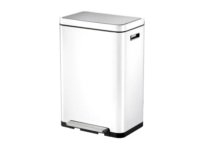 X-Cube pedaalemmer 45 Liter Wit Mat RVS